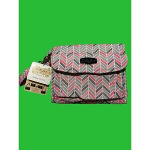 Lilly Bit Pink And Gray Diaper Clutch New With Tags
